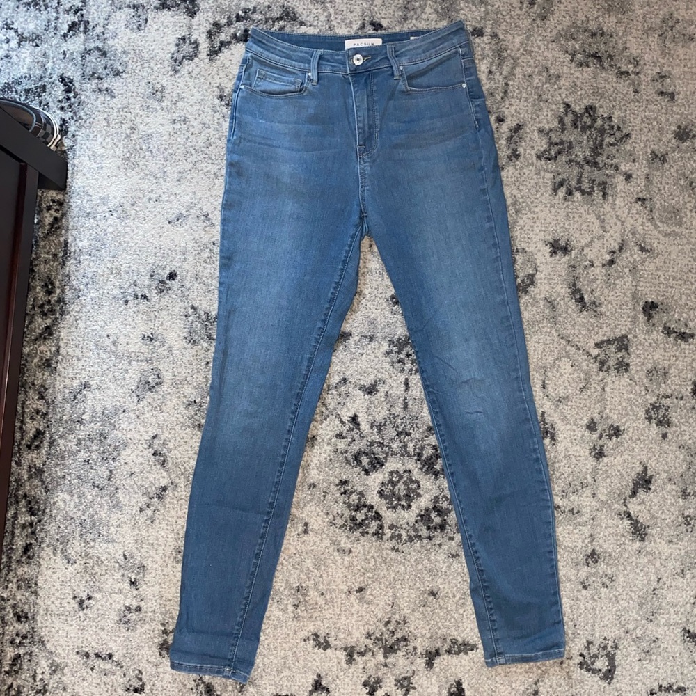 blue pacsun high rise skinny jeans (2 available)